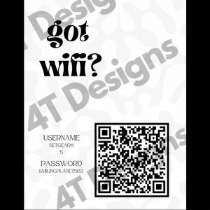 Scannable WiFi Printout